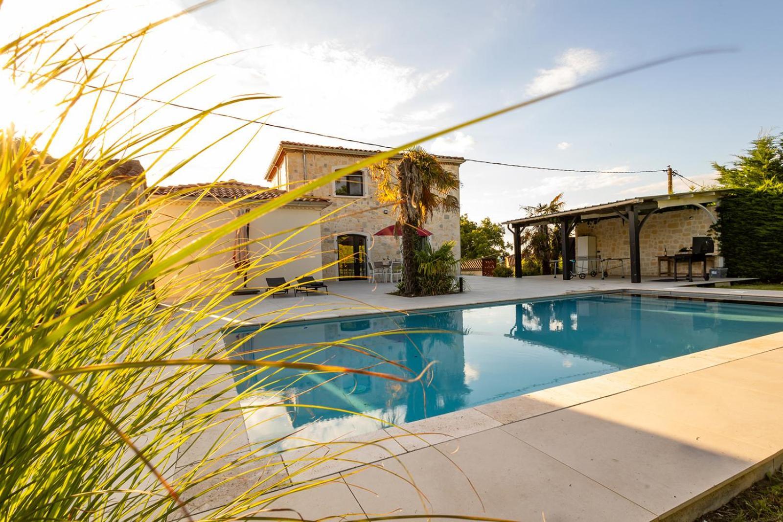 Villa Au Petit Bonheur Avec Clim - Hameau Au Calme - Piscine Chauffee - Petanque Moncrabeau Buitenkant foto