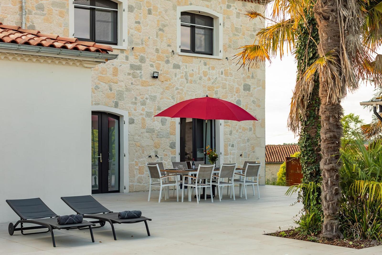 Villa Au Petit Bonheur Avec Clim - Hameau Au Calme - Piscine Chauffee - Petanque Moncrabeau Buitenkant foto