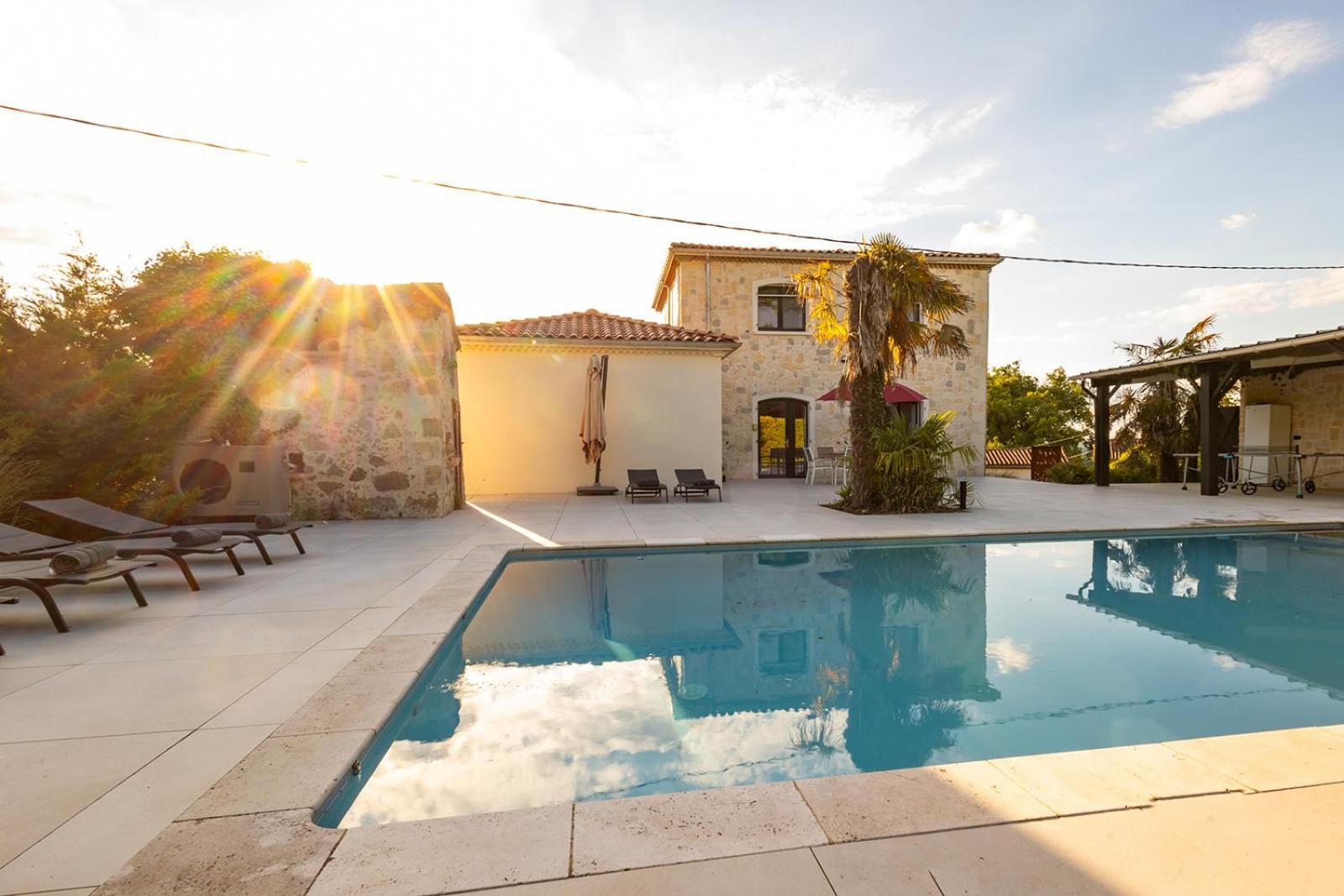 Villa Au Petit Bonheur Avec Clim - Hameau Au Calme - Piscine Chauffee - Petanque Moncrabeau Buitenkant foto